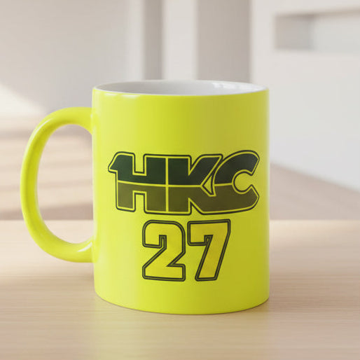 HKC27 Moto4 Fluorescent Yellow Mug