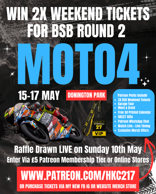 Donington Park Raffle Draw to Win 2x Weekend Tickets