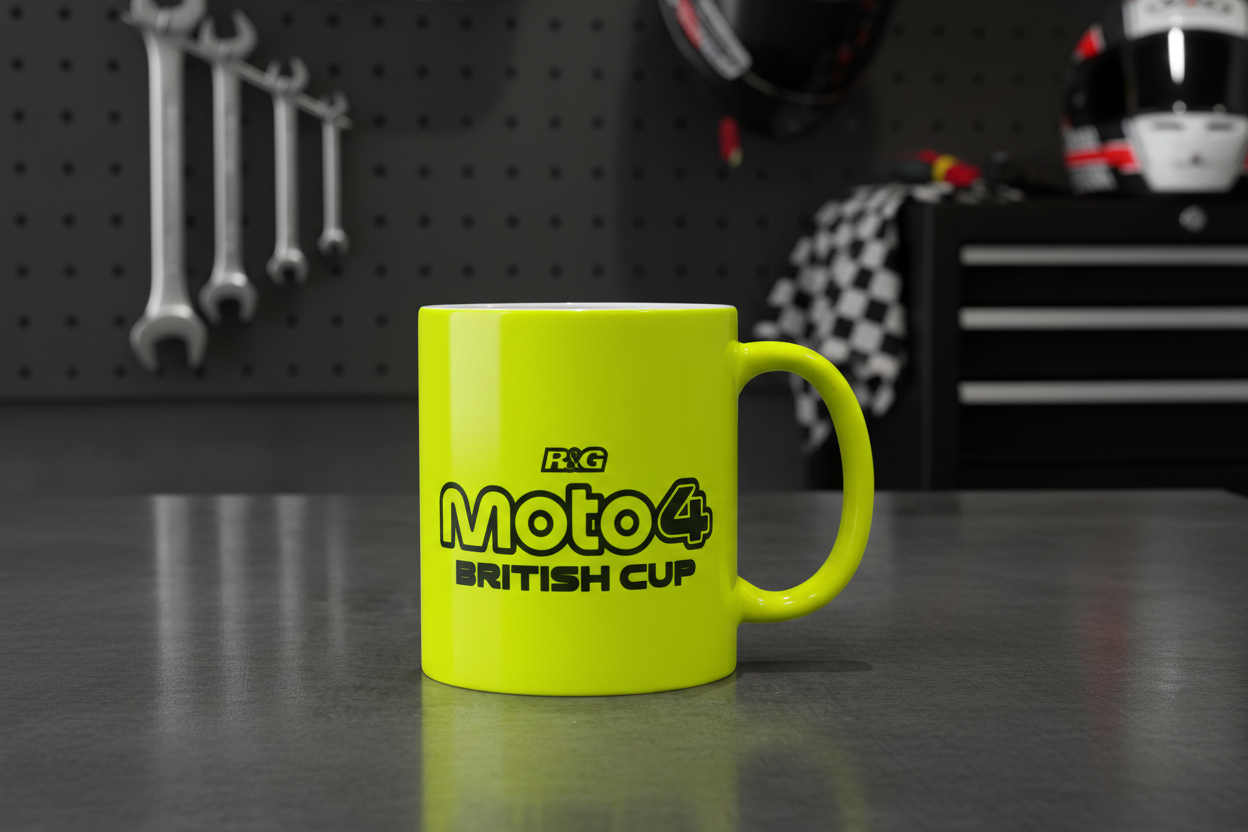 HKC27 Moto4 Fluorescent Yellow Mug