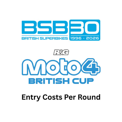 Moto4 2026 Entry Fees Per Round (Sponsorship Purchase)